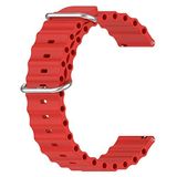 Microsonic Huawei Watch GT4 46mm için Kordon Ocean Band [Watch GT4 46mm ile Uyumlu Kordon - Kırmızı]