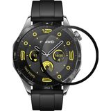 Microsonic Huawei Watch GT4 46mm Tam Kaplayan Temperli Cam Full Ekran Koruyucu Siyah