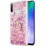 Microsonic Huawei Y6P Glitter Liquid Holder Pembe Cep Telefonu Kılıfı