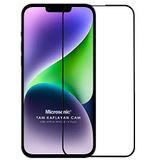 Microsonic iPhone Uyumlu 14 Plus Tam Kaplayan Temperli Siyah Cam Ekran Koruyucu