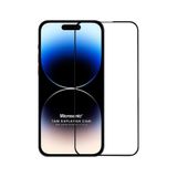 Microsonic iPhone Uyumlu 15 Plus Tam Kaplayan Temperli Siyah Cam Ekran Koruyucu
