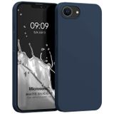Microsonic Matte Silicone Apple iPhone 16e Kılıf Lacivert [iPhone 16e ile Uyumlu Kılıf - Lacivert]