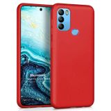 Microsonic Matte Silicone General Mobile GM 21 Plus için Kılıf Kırmızı [GM 21 Plus ile Uyumlu Kılıf - Kırmızı]