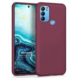 Microsonic Matte Silicone General Mobile GM 21 Plus Mor Cep Telefonu Kılıfı