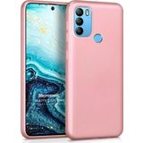 Microsonic Matte Silicone General Mobile GM 21 Plus Rose Gold Cep Telefonu Kılıfı