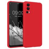 Microsonic Matte Silicone General Mobile GM 23 Kırmızı Cep Telefonu Kılıfı