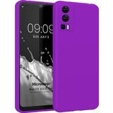 Microsonic Matte Silicone General Mobile GM 23 Mor Cep Telefonu Kılıfı