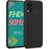 Microsonic Matte Silicone Infinix Hot 11S Siyah Kılıf