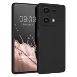 Microsonic Matte Silicone Infinix Note 30 Siyah Cep Telefonu Kılıfı