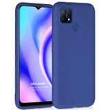 Microsonic Matte Silicone Oppo A15s için Kılıf Lacivert [A15s ile Uyumlu Kılıf - Lacivert]
