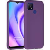 Microsonic Matte Silicone Oppo A15s Kılıf Mor