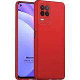 Microsonic Matte Silicone Oppo A54 4G Kırmızı Cep Telefonu Kılıfı