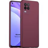 Microsonic Matte Silicone Oppo A54 4G Mor Cep Telefonu Kılıfı