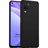 Microsonic Matte Silicone Oppo A54 4G Siyah Cep Telefonu Kılıfı
