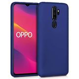 Microsonic Matte Silicone Oppo A9 2020 için Kılıf Lacivert [A9 2020 ile Uyumlu Kılıf - Lacivert]