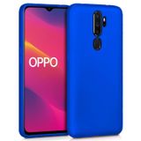 Microsonic Matte Silicone Oppo A9 2020 için Kılıf Mavi [A9 2020 ile Uyumlu Kılıf - Mavi]