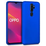 Microsonic Matte Silicone Oppo A9 2020 Mavi Cep Telefonu Kılıfı