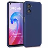Microsonic Matte Silicone Oppo A96 4G için Kılıf Lacivert [A96 ile Uyumlu Kılıf - Lacivert]