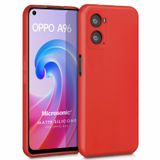 Microsonic Matte Silicone Oppo A96 4g Kılıf Kırmızı