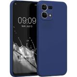Microsonic Matte Silicone Oppo Reno 7 4G Lacivert Kılıf
