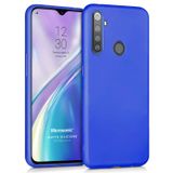 Microsonic Matte Silicone Realme 5i için Kılıf Mavi [Realme 5i ile Uyumlu Kılıf - Mavi]