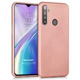 Microsonic Matte Silicone Realme 5i için Kılıf Rose Gold [Realme 5i ile Uyumlu Kılıf - Rose Gold]