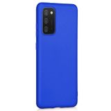 Microsonic Matte Silicone Samsung Galaxy A02S Kılıf Mavi