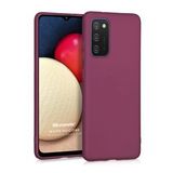 Microsonic Matte Silicone Samsung Galaxy A02S Kılıf Mor