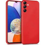Microsonic Matte Silicone Samsung Galaxy A14 Kırmızı Kılıf