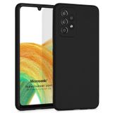 Microsonic Matte Silicone Samsung Galaxy A33 5G Siyah Kılıf