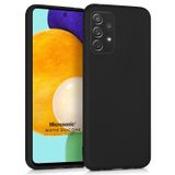 Microsonic Matte Silicone Samsung Galaxy A72 Siyah Kılıf