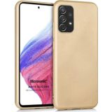Microsonic Matte Silicone Samsung Galaxy A73 5G Gold Cep Telefonu Kılıfı