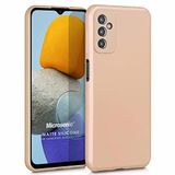 Microsonic Matte Silicone Samsung Galaxy M23 için Kılıf, Gold [Galaxy M23 ile Uyumlu Kılıf - Gold]