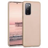 Microsonic Matte Silicone Samsung Galaxy S20 FE Gold Cep Telefonu Kılıfı