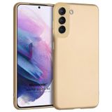 Microsonic Matte Silicone Samsung Galaxy S21 FE Gold Cep Telefonu Kılıfı