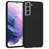 Microsonic Matte Silicone Samsung Galaxy S21 Plus için Kılıf Siyah [Galaxy S21 Plus ile Uyumlu Kılıf - Siyah]