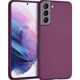 Microsonic Matte Silicone Samsung Galaxy S21 Plus Mor Cep Telefonu Kılıfı