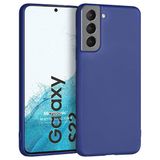 Microsonic Matte Silicone Samsung Galaxy S22 Lacivert Cep Telefonu Kılıfı