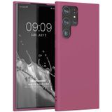 Microsonic Matte Silicone Samsung Galaxy S22 Ultra Mor Cep Telefonu Kılıfı