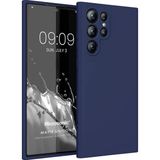 Microsonic Matte Silicone Samsung Galaxy S23 Ultra Lacivert Cep Telefonu Kılıfı