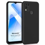Microsonic Matte Silicone Siyah Samsung Galaxy M23 Uyumlu Kılıf