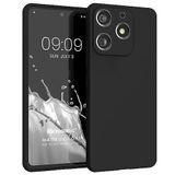 Microsonic Matte Silicone TECNO Spark 10 Pro için Kılıf Siyah [Spark 10 Pro ile Uyumlu Kılıf - Siyah]