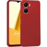 Microsonic Matte Silicone Vivo Y16 Kırmızı Cep Telefonu Kılıfı