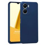 Microsonic Matte Silicone Vivo Y16 Lacivert Cep Telefonu Kılıfı