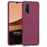 Microsonic Matte Silicone Vivo Y20 Mor Cep Telefonu Kılıfı