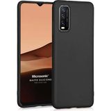Microsonic Matte Silicone Vivo Y20 Siyah Cep Telefonu Kılıfı