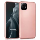 Microsonic Matte Silicone Xiaomi Mi 11 Rose Gold Cep Telefonu Kılıfı