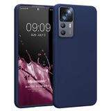 Microsonic Matte Silicone Xiaomi Mi 12T Pro Lacivert Kılıf