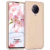 Microsonic Matte Silicone Xiaomi Poco F2 Pro için Kılıf Gold [Poco F2 Pro ile Uyumlu Kılıf - Gold]