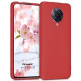 Microsonic Matte Silicone Xiaomi Poco F2 Pro için Kılıf Kırmızı [Poco F2 Pro ile Uyumlu Kılıf - Kırmızı]